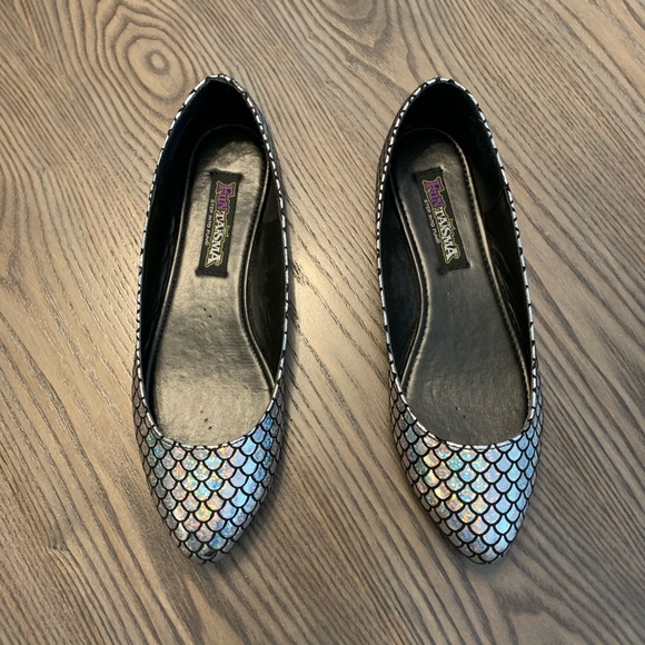 free when bundles mermaid print flats Sz 6 - Picture 1 of 4